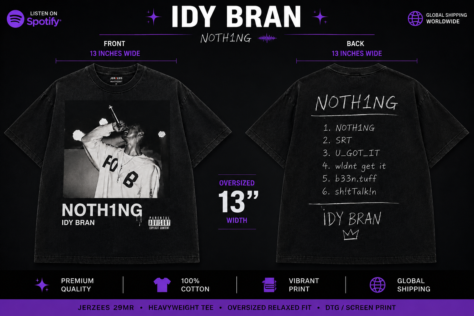 IDY bran “NOTH1NG” T-Shirt